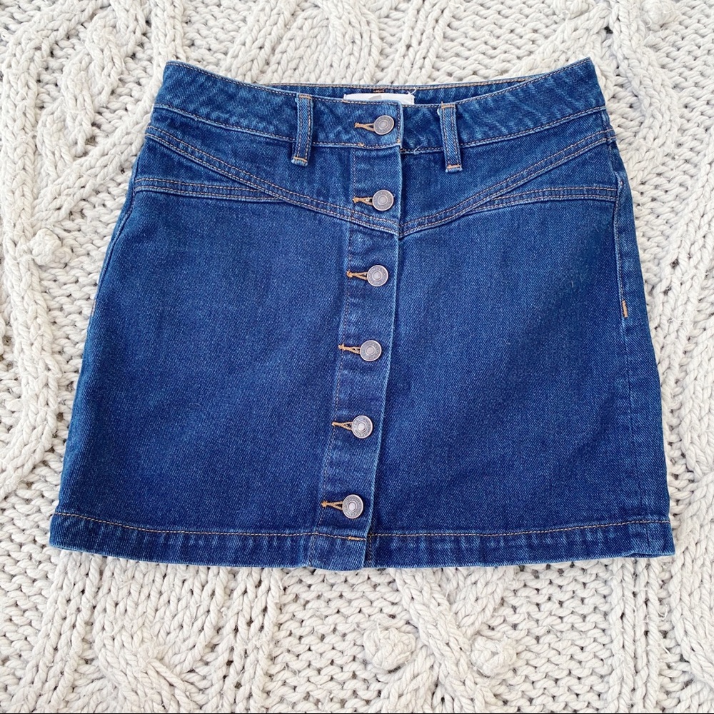 Pacsun Button Front Miniskirt